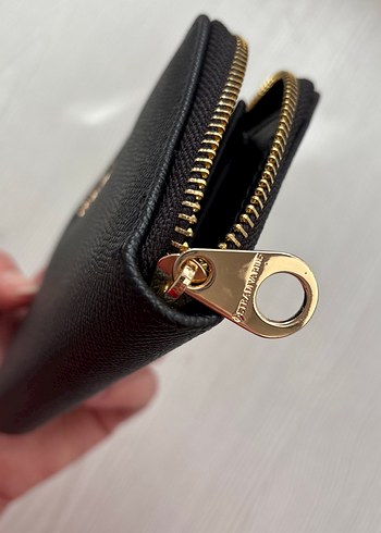 Altın Fermuarlı Yılan Desenli Deri Kadın Cüzdanı - Görsel 2