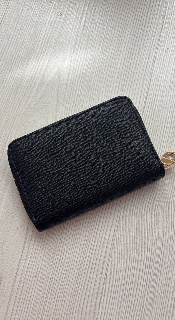 Altın Fermuarlı Yılan Desenli Deri Kadın Cüzdanı - Görsel 3