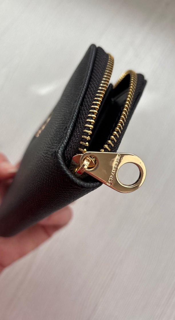 Altın Fermuarlı Yılan Desenli Deri Kadın Cüzdanı - Görsel 2