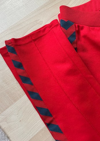 Kırmızı Hummel Fermuarlı Kadın Eşofman Altı - Görsel 3