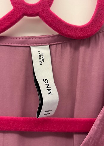 Mor Midi Bohem V Yaka Kadın Elbise - Görsel 3