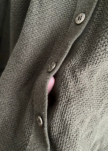 xl Beden haki Renk Us polo assn haki yeşili Düğmeli Kadın Hırka