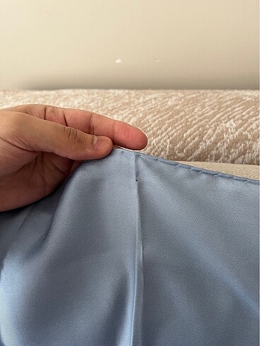 Beden mavi Renk Armine twill ipek eşarp