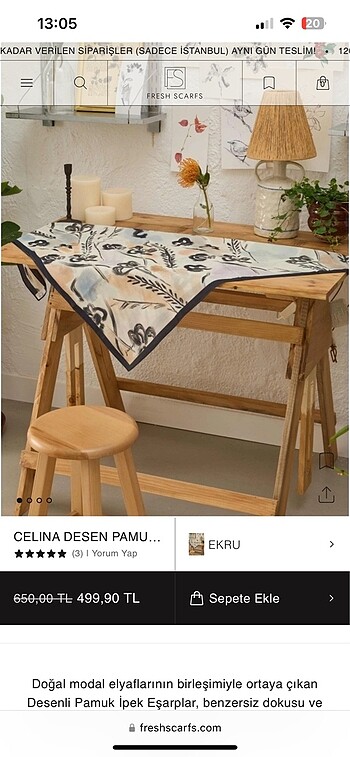 Diğer Celina desen pamuk ipek eşarp fresh scarfs
