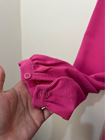 36 Beden pembe Renk Lcw modest kadın tunik fuşya 36