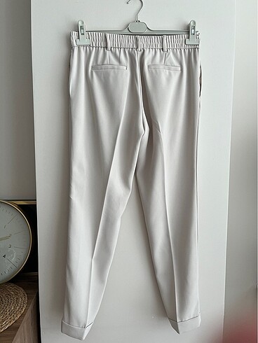 Mango Mango kadın pantolon bej havuç model