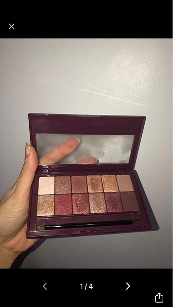 Maybelline ışıltılı 12 li far paleti