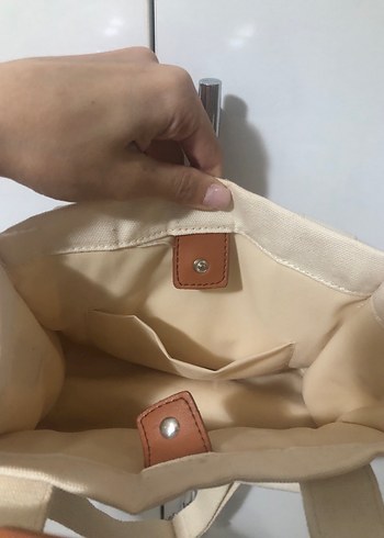 Beden Bej Minimalist Kadın kanvas Çanta
