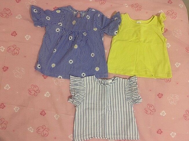 6 Ay Beden Kız bebek tişört