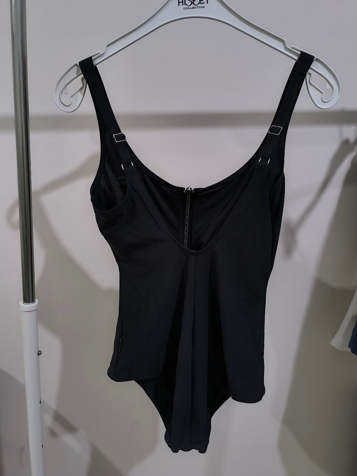 Fermuarlı Siyah Mini Kadın Mayo - Görsel 2