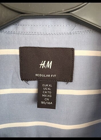 H&M çizgili gömlek 