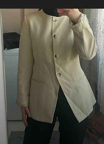 xs Beden camel Renk Trendyolmilla Taş rengi Blazer