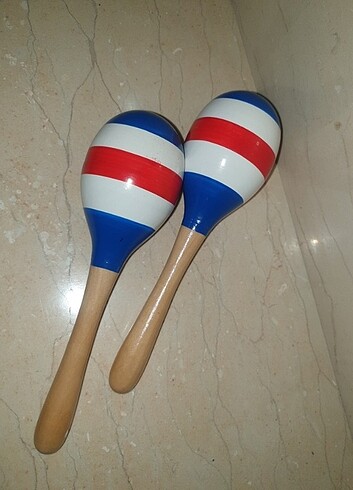 Ikili ahşap marakas 