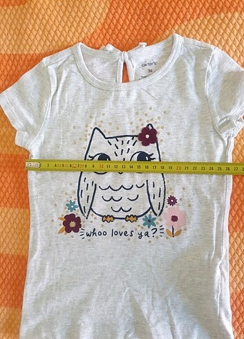 Carter's baykuşlu t-shirt 3T - Görsel 2