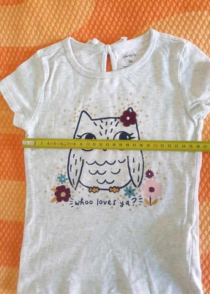 Carter's baykuşlu t-shirt 3T - Görsel 2