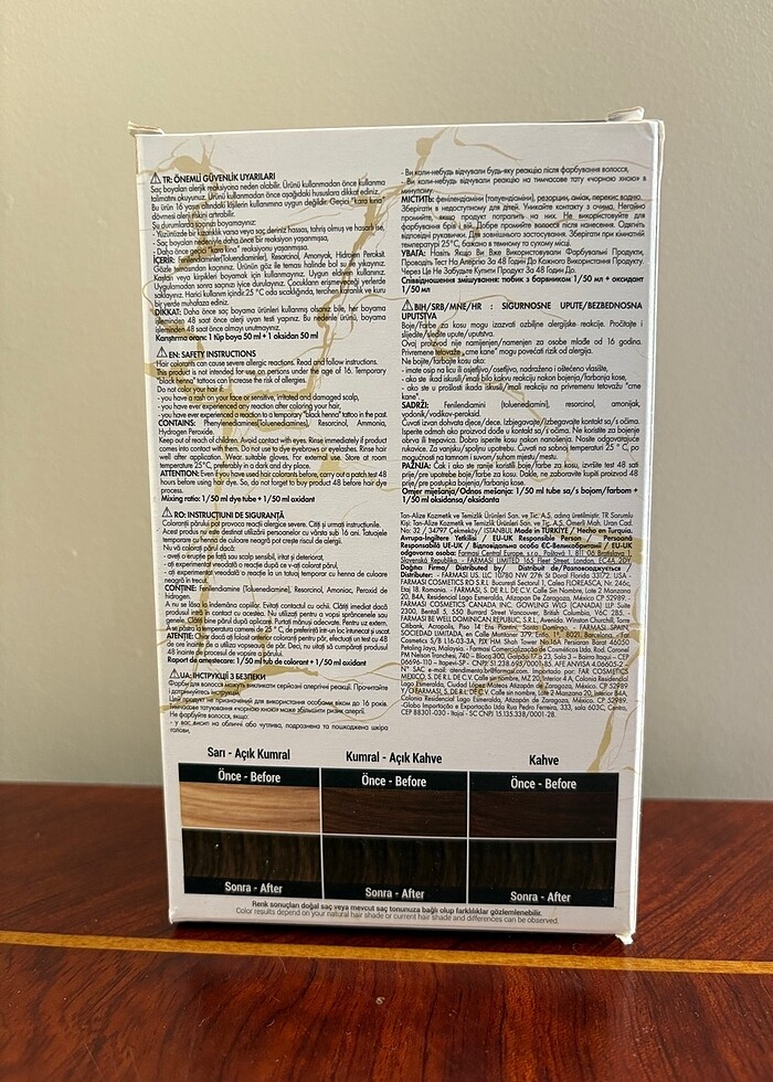 Farmasi 7.3 fındık kabuğu saç boyası - Görsel 2