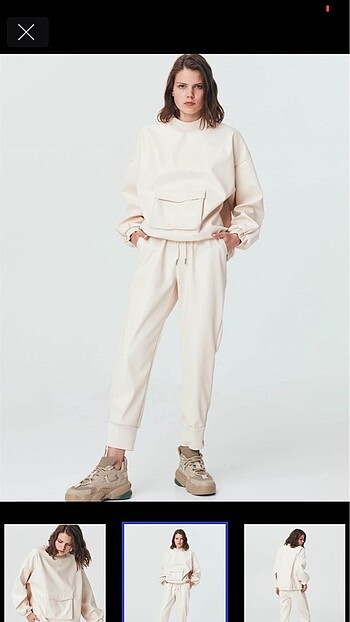Twist Twist deri sweatshirt