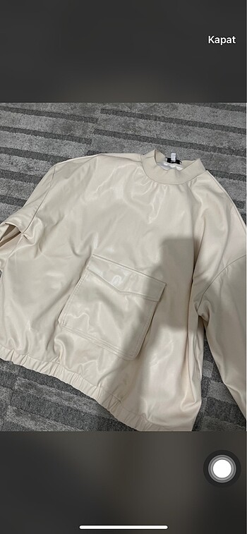 m Beden Twist deri sweatshirt