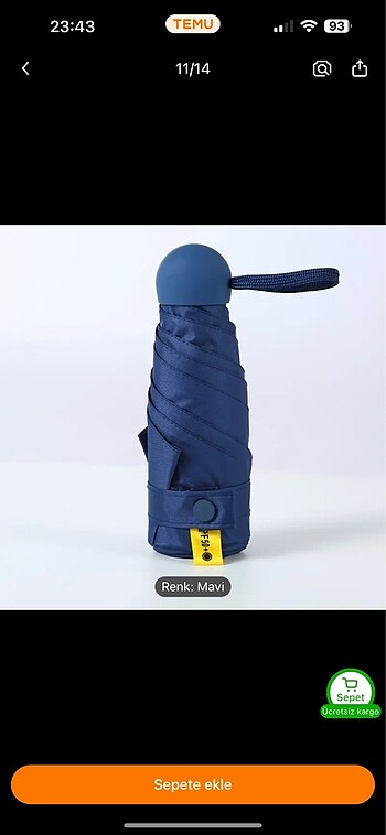 Mini Cep Boy Şemsiye - Görsel 16