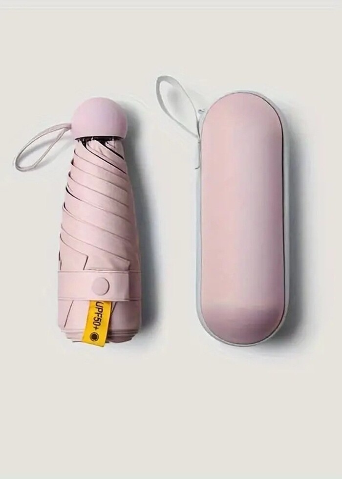 Pembe Mini Cep Boy Şemsiye - Görsel 4