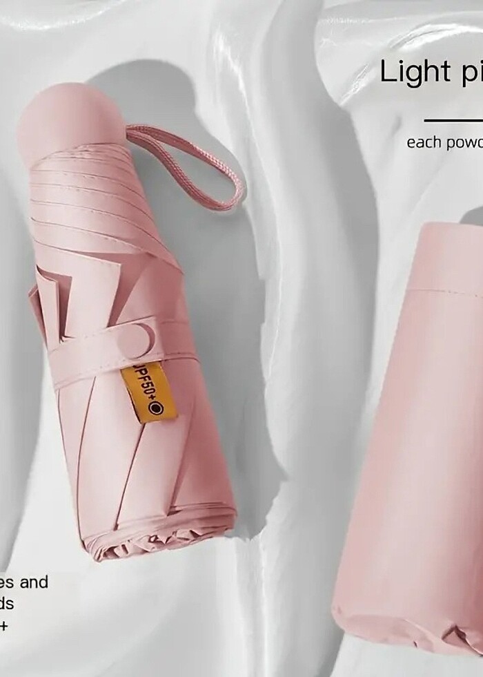 Cep boy mini şemsiye koruma kılıf hediyeli - Görsel 3