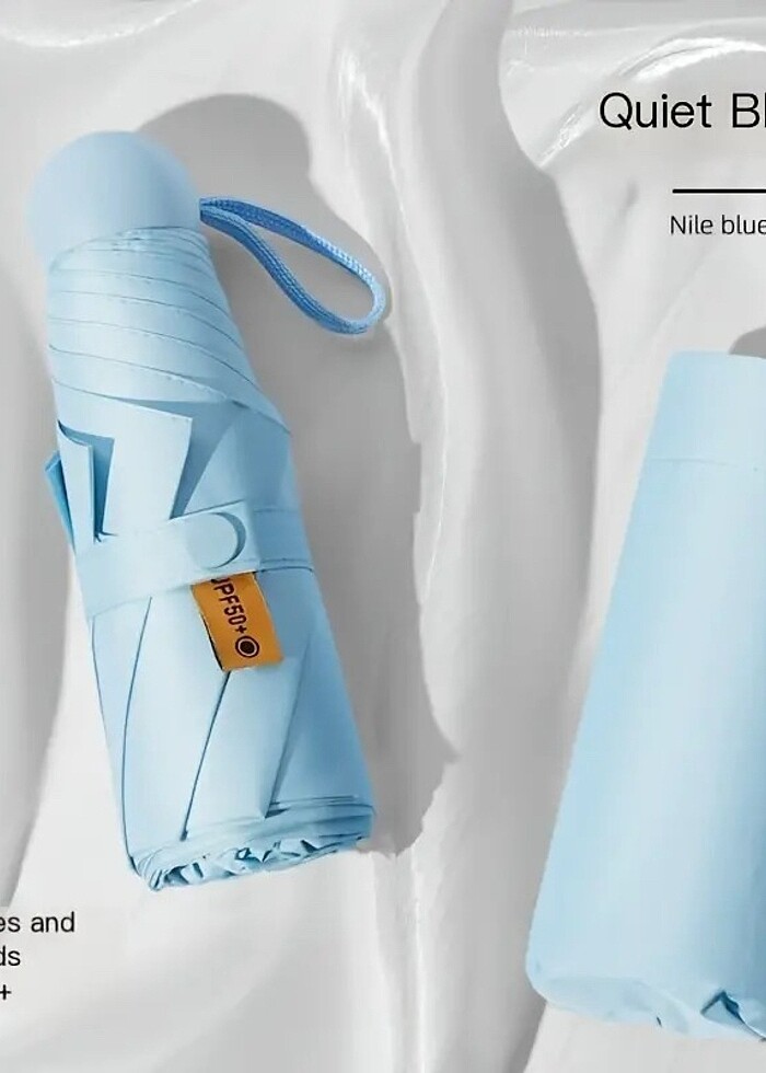 Cep boy mini şemsiye koruma kılıf hediyeli - Görsel 4