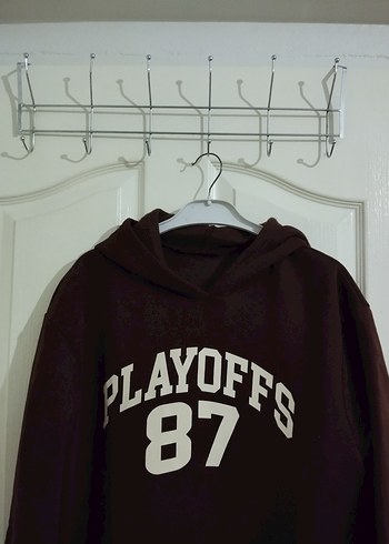 LC Waikiki Kahverengi Kapüşonlu Spor Sweatshirt