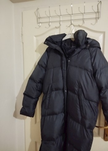 LC Waikiki Uzun Siyah Kadın Kışlık Mont