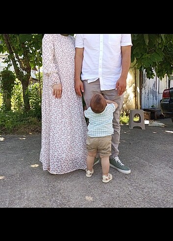 l Beden Manuka plisole sarmaşık elbise