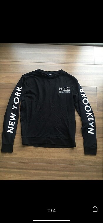 H&M Siyah sweatshirt