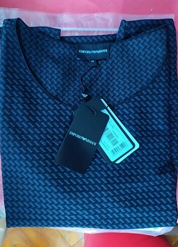 44 Beden siyah Renk Orijinal Emporio Armani bluz 