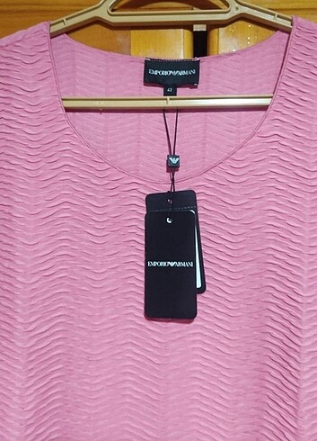 42 Beden pembe Renk Orijinal Emporio Armani bluz 