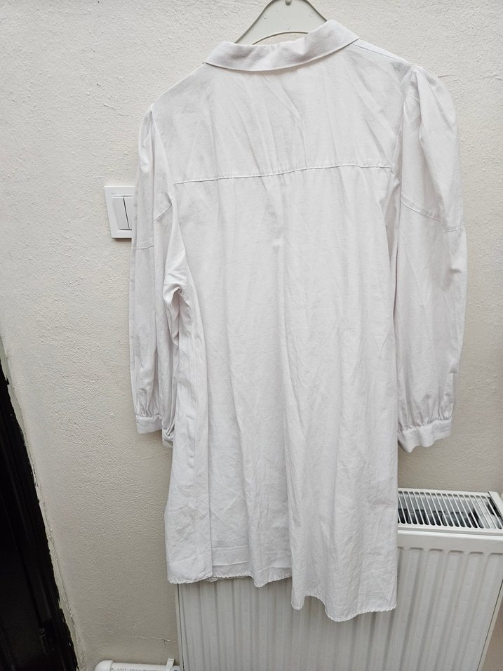 Beyaz Keten Gömlek - Görsel 3