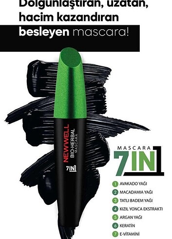 Beden NEW WEL BİTKİSEL MASKARA