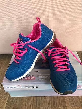 Skechers Marka Mavi-Pembe Spor Ayakkabı