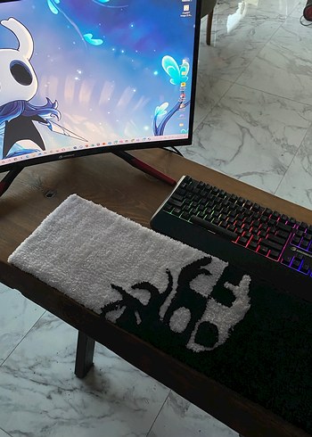Beden Renk Hollow knight tuft klavye halısı