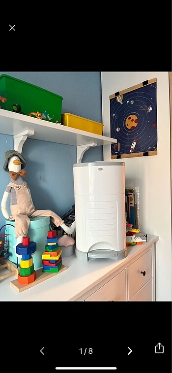 Korbell bebek bez çöp kovası