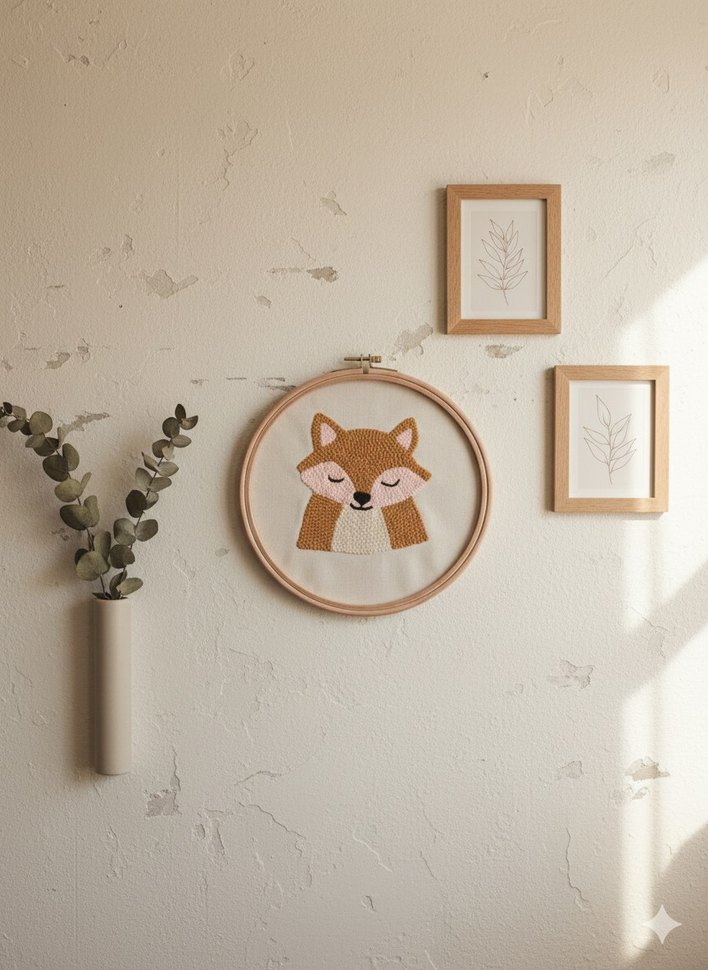 punch nakışlı el işleme pano - Görsel 2