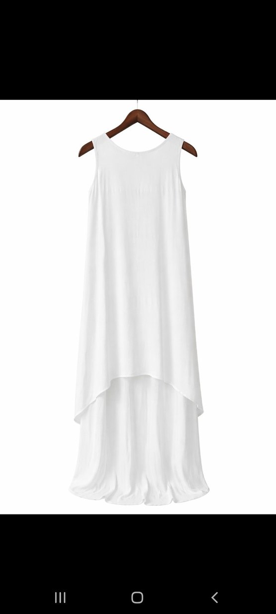 Milk&Honey Marka Kadın Beyaz Kolsuz Uzun  Elbise - Görsel 3