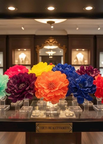 Renkli Boncuklu Vintage Saç Aksesuarları - Görsel 2