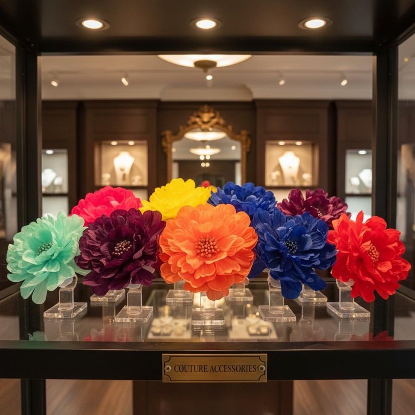 Renkli Boncuklu Vintage Saç Aksesuarları - Görsel 3