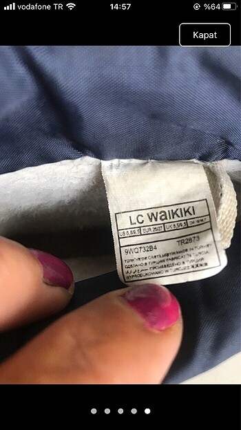 26 Beden lacivert Renk Yağmur çizmesi
