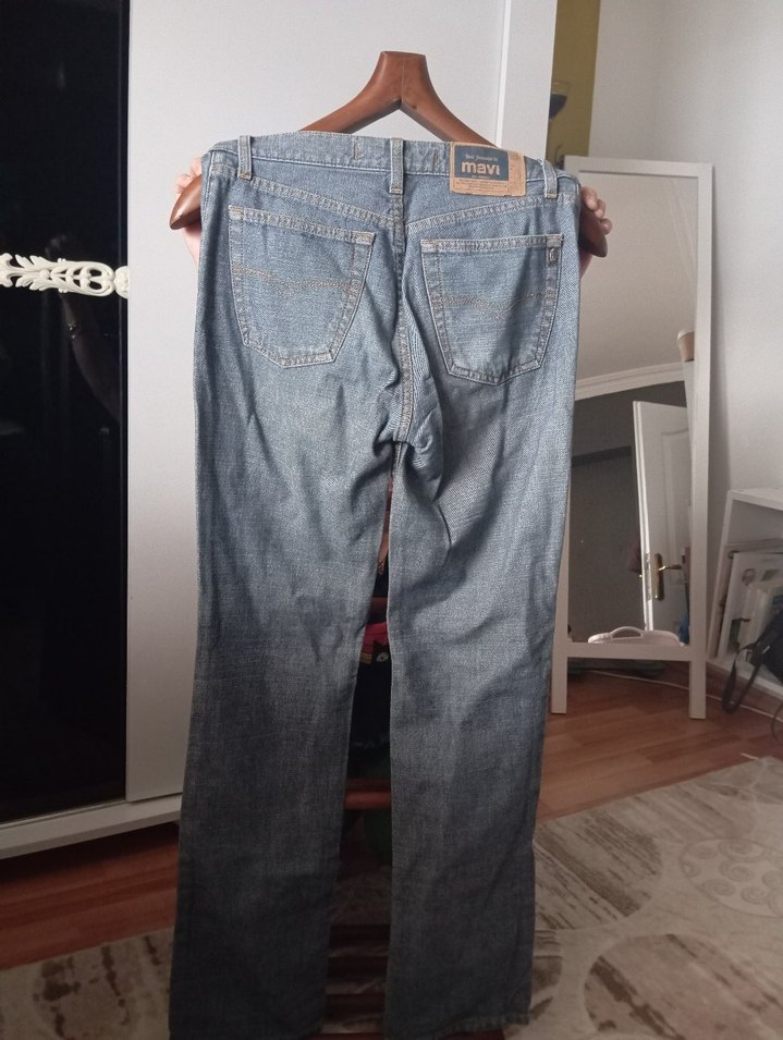 Gri Salaş Midi Kot Pantolon - Görsel 2