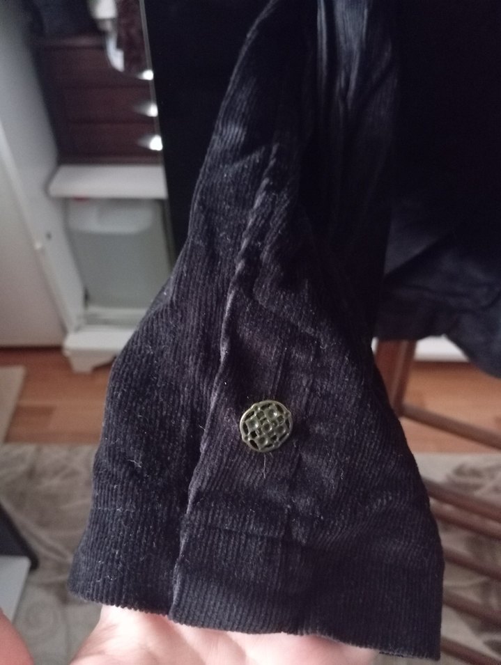 Siyah keten blazer - Görsel 3