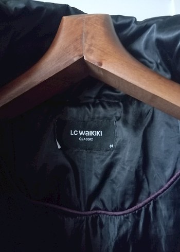 Kadın Siyah Midi Kışlık Fermuarlı Mont - Görsel 2