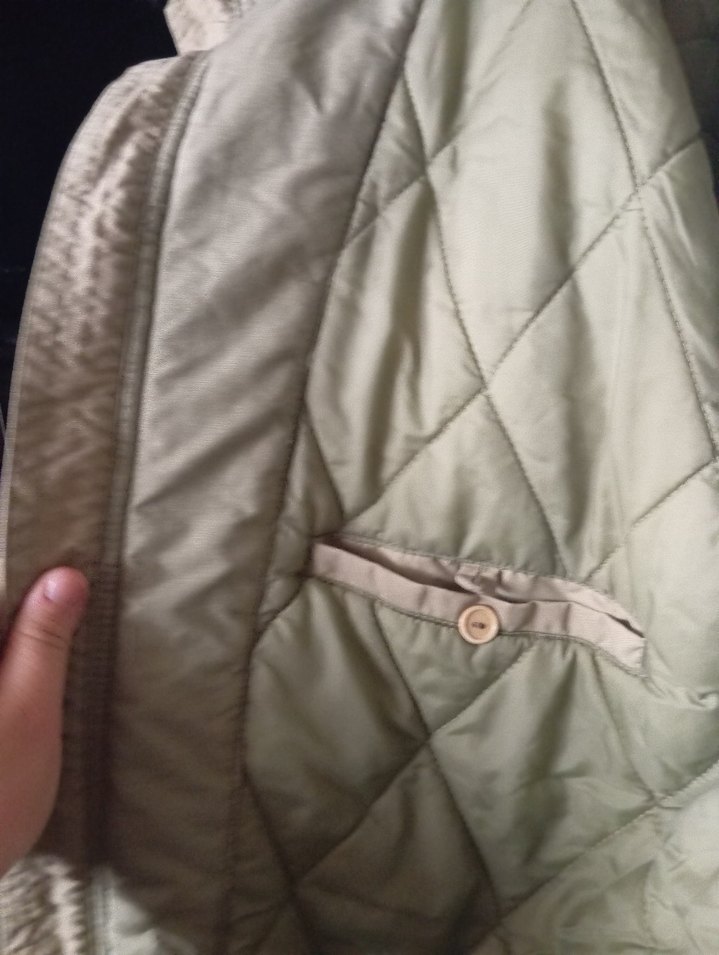 Haki Renkli, Fermuarlı, Salaş Kesim Erkek Mont - Görsel 2