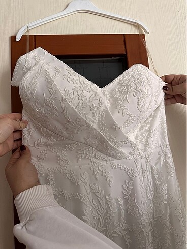 xl Beden beyaz Renk Uzun beyaz elbise
