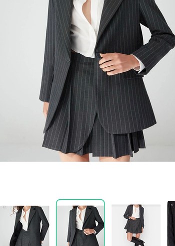 Zara Sikligin Ve Gucun Simgesi Siyah Cizgili Blazer