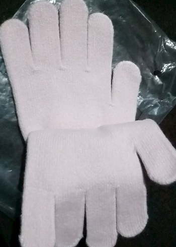 Kız Çocuk Pembe Kelebek Desenli Eldiven 6 Yaş - Görsel 4