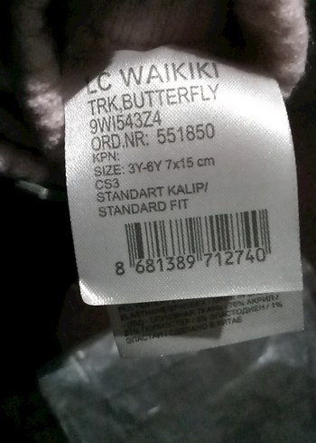 Kız Çocuk Pembe Kelebek Desenli Eldiven 6 Yaş - Görsel 7